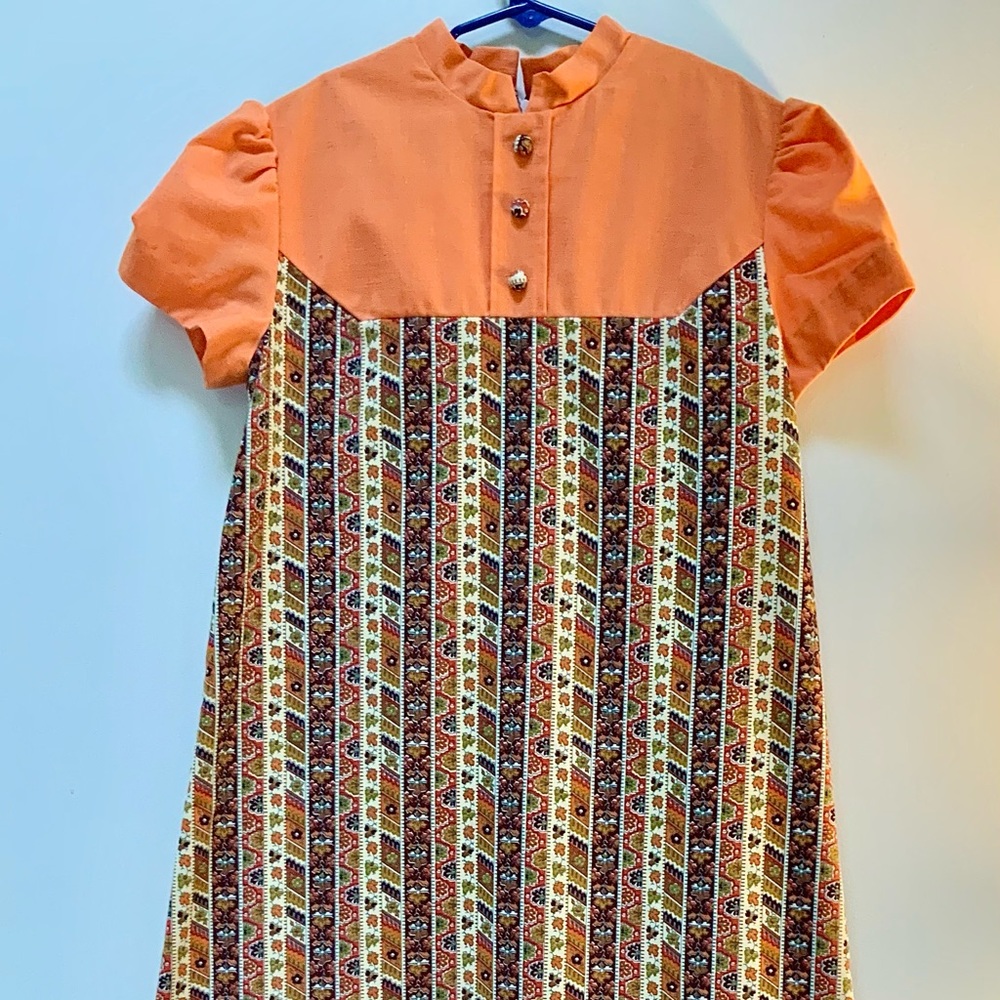 🎉hp🌼 Vintage 1970s Maxi Dress Liberty House Hawaii Jaquelines small /XS - EUC